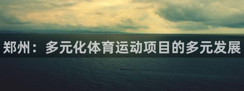 77体育官网：郑州：多元化体育运动项目的多元发展